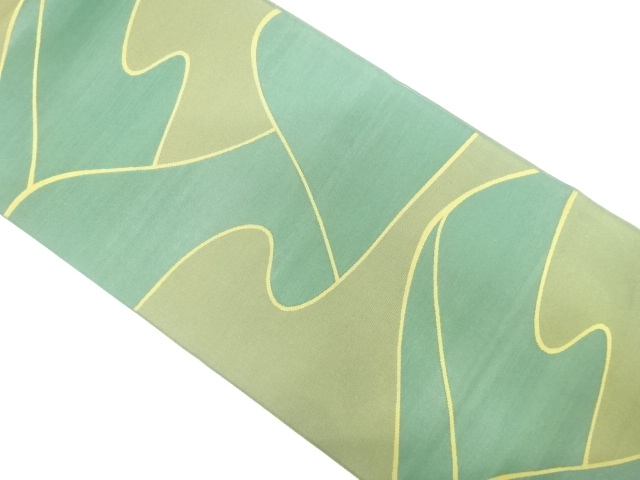 流水模様織り出し　袋帯